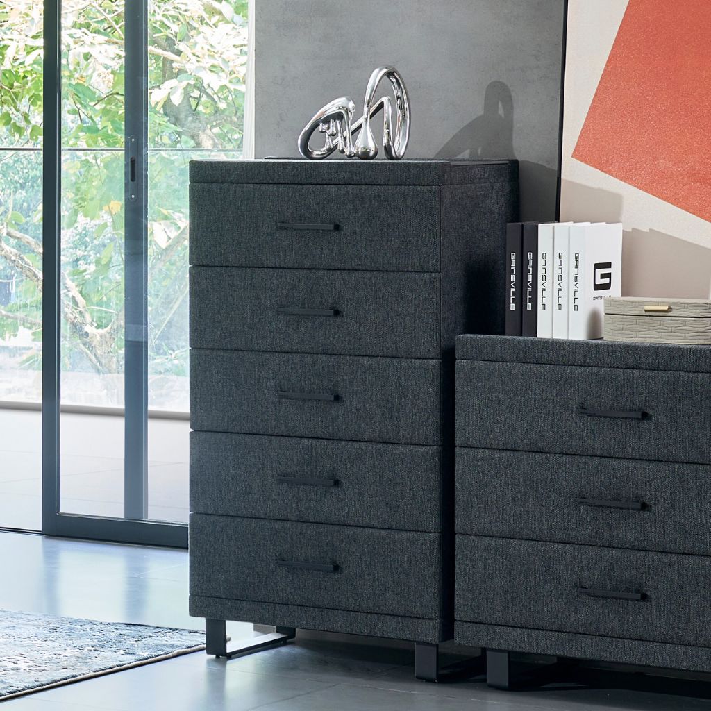 G4 Tallboy styled in a modern bedroom
