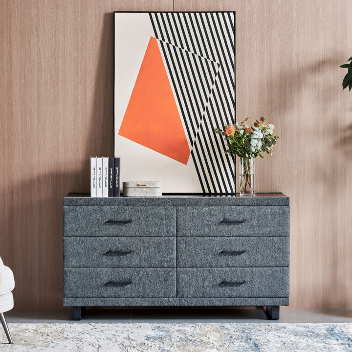 G4 Dresser in fabric with a sleek slimline design