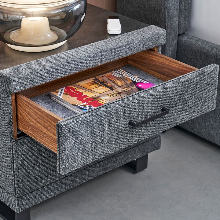 G4 Bedside Table in synthetic leather