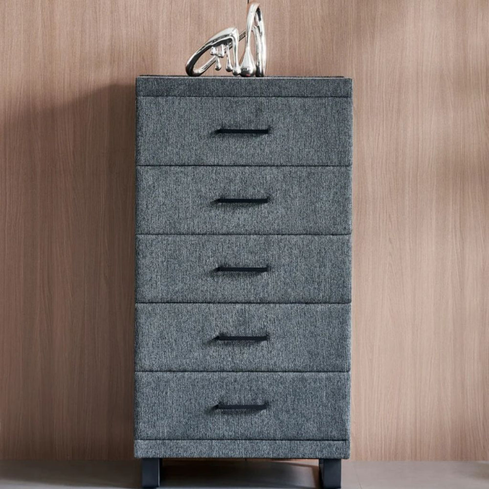 G4 Tallboy showing the upholstered finish and drawers