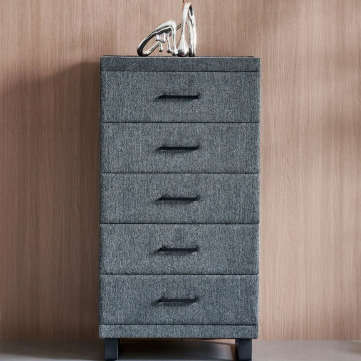 G4 Tallboy showing the upholstered finish and drawers
