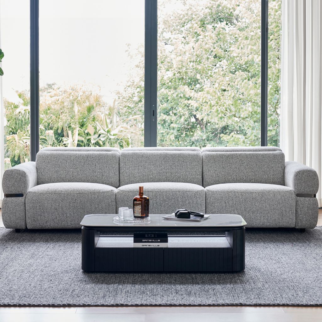 Bova 3 Seat Sofa with dual-motor electric recliners