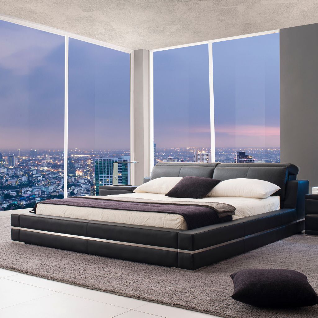 Dallas Bed in King size styled in a contemporary bedroom