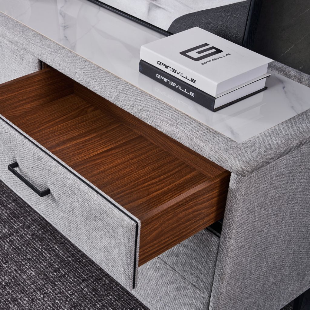 G19 Tallboy styled in a modern bedroom