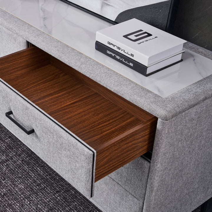 G19 Tallboy styled in a modern bedroom