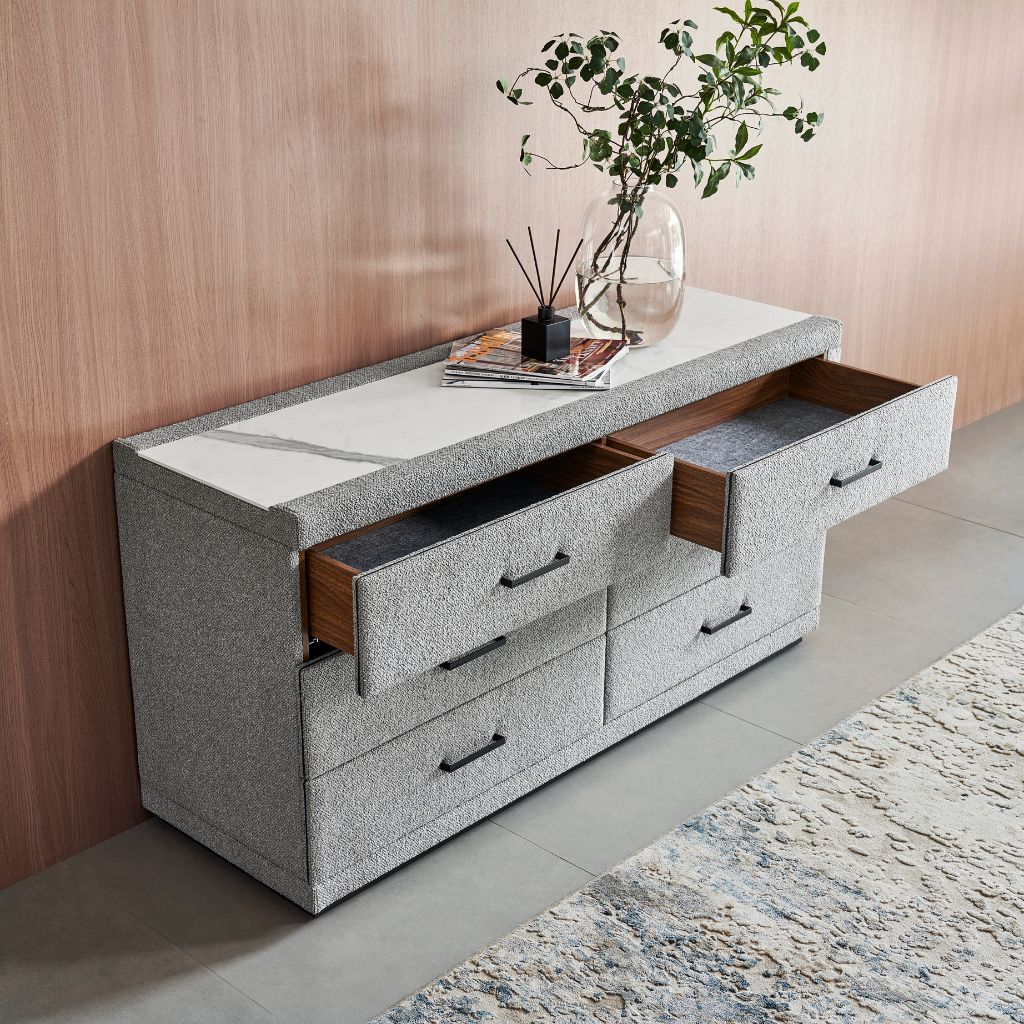 G5 Dresser styled in a modern bedroom