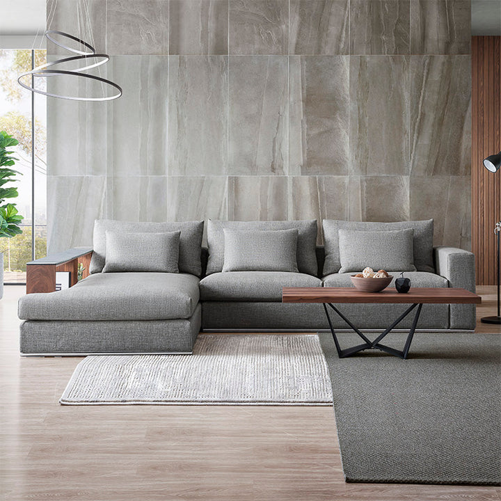 GS9001 Classic Minimalist Sofa With Wood Table