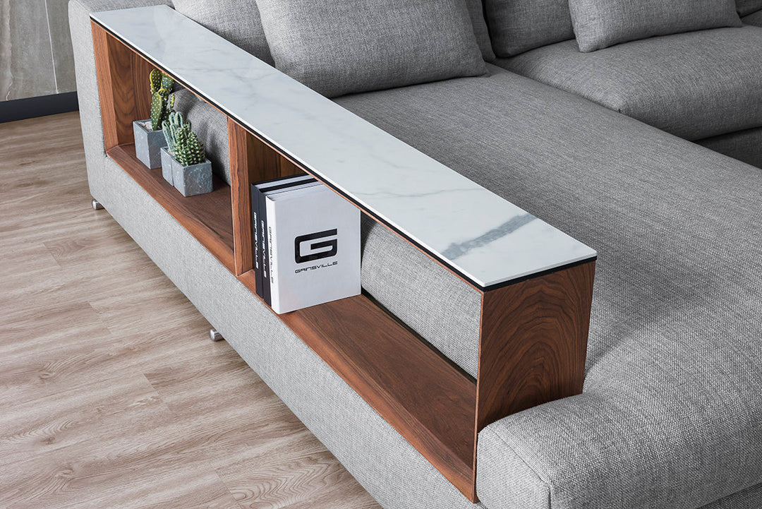 GS9001 Classic Minimalist Sofa With Wood Table
