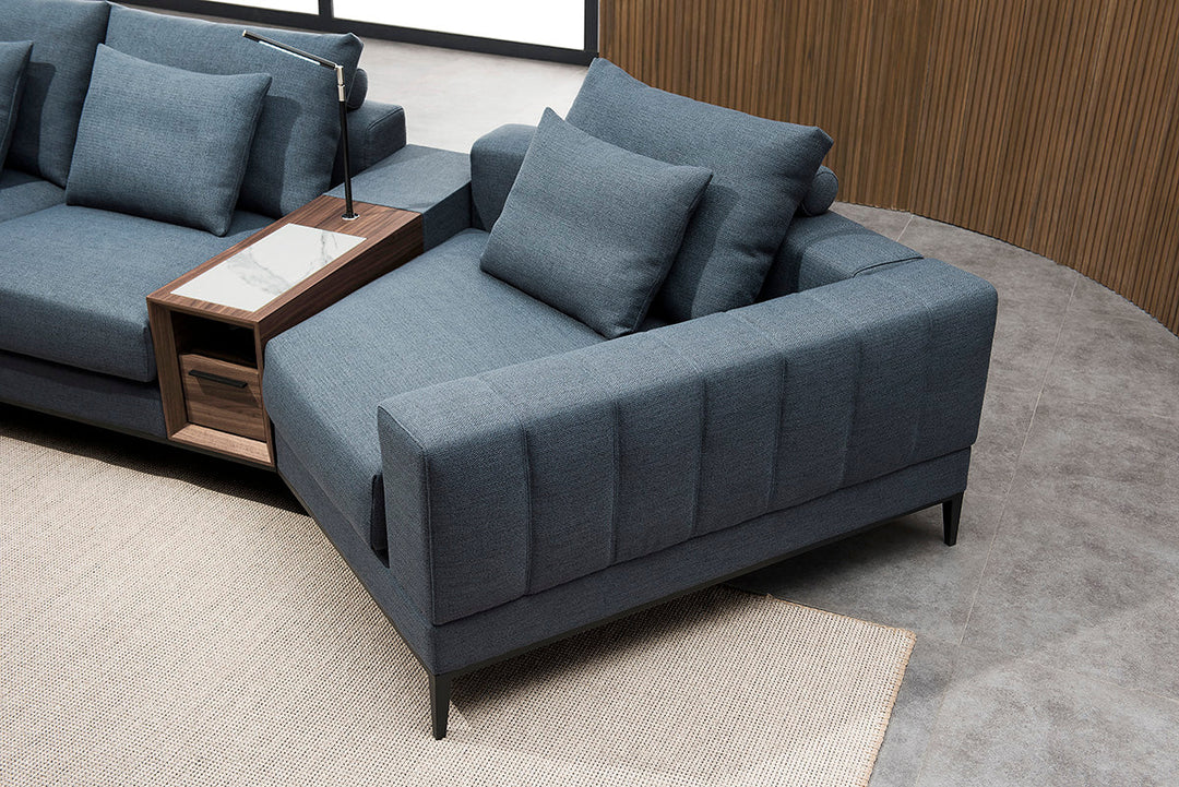 GS9007 Living Room Sofas With Wood Table