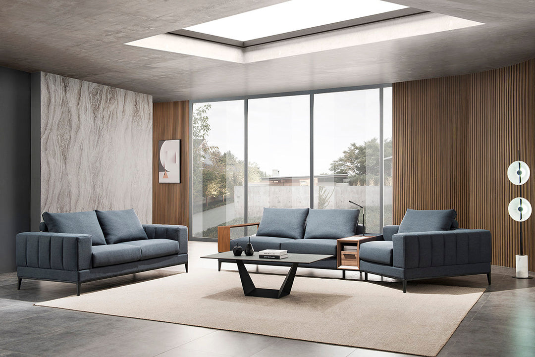 GS9007 Living Room Sofas With Wood Table