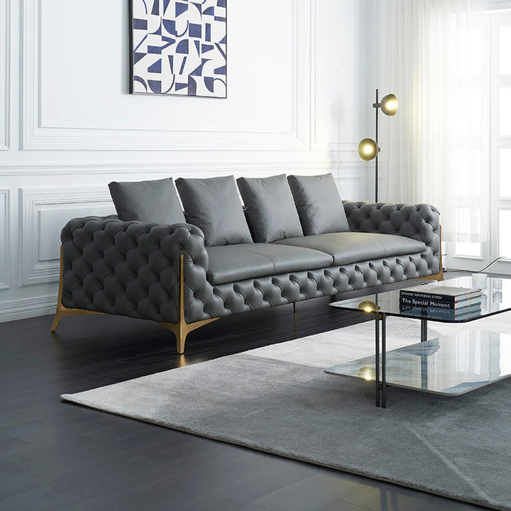 GS9075 Italian Luxury Sofa With Metal Leg