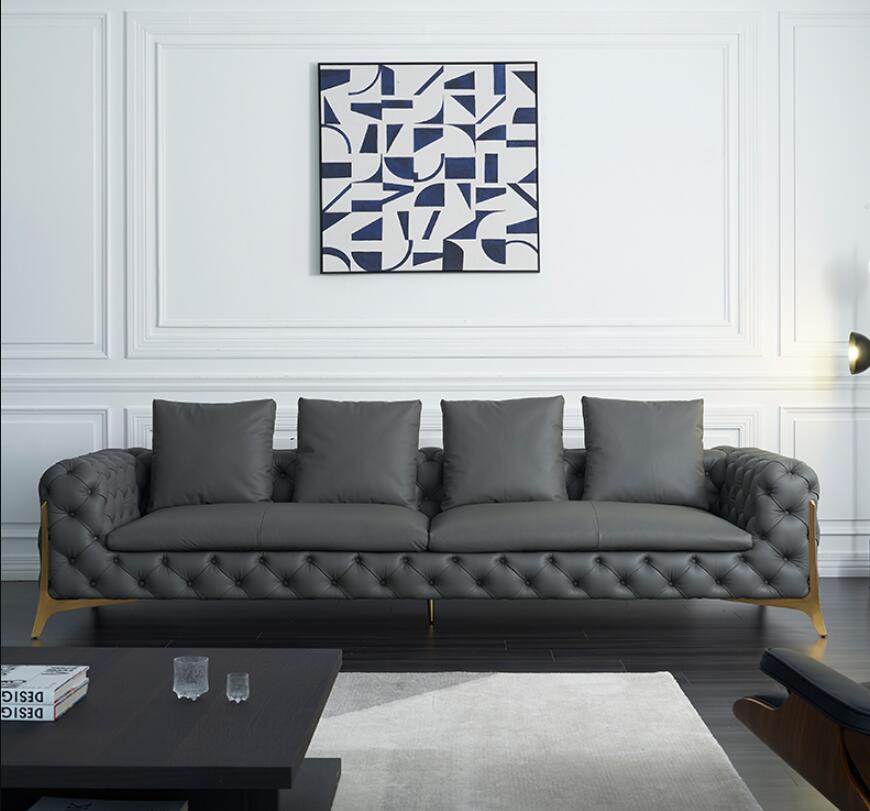 GS9075 Italian Luxury Sofa With Metal Leg