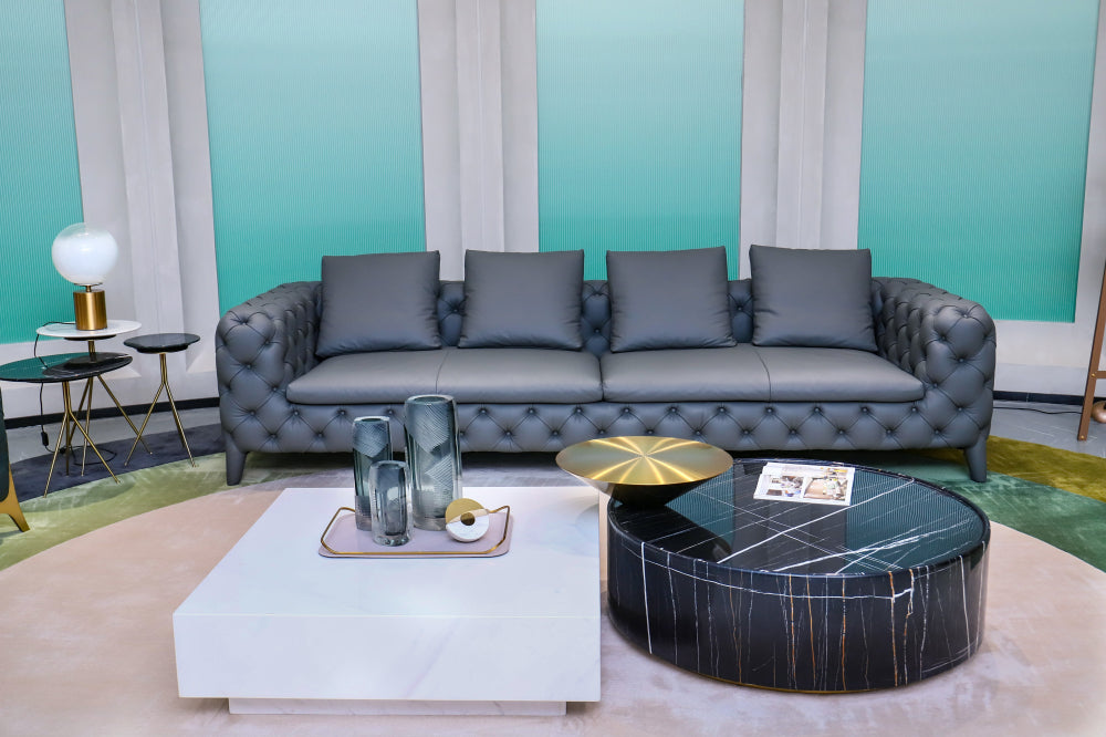GS9075 Italian Luxury Sofa With Metal Leg