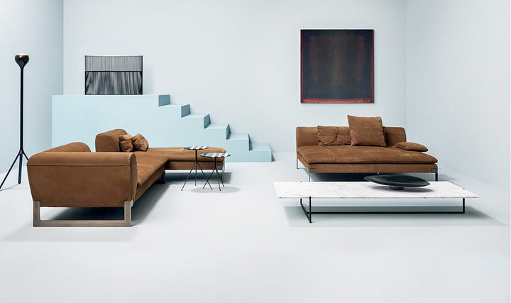 GS9081 Italian Modern Red Fabric Sofa