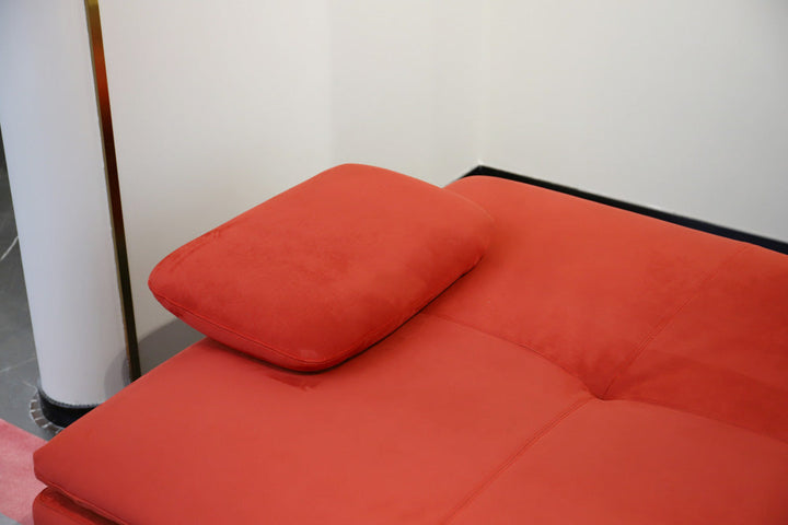 GS9081 Italian Modern Red Fabric Sofa