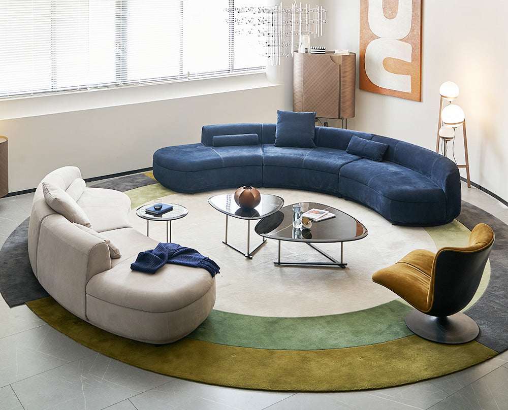 GS9100 Modern Curved Sectional Sofa