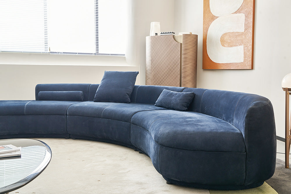 GS9100 Modern Curved Sectional Sofa