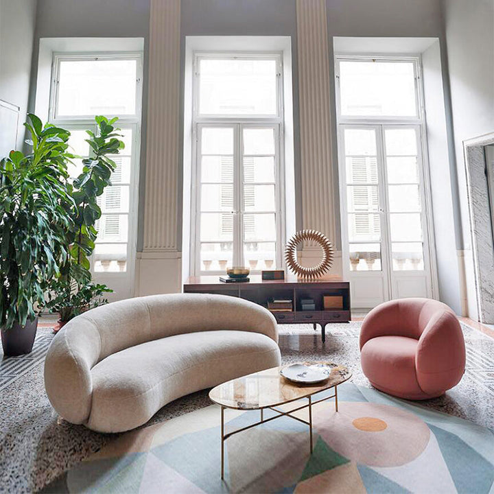 GS9108 Modern Curved Couch