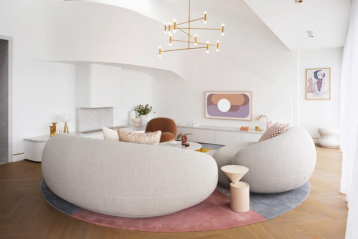 GS9108 Modern Curved Couch