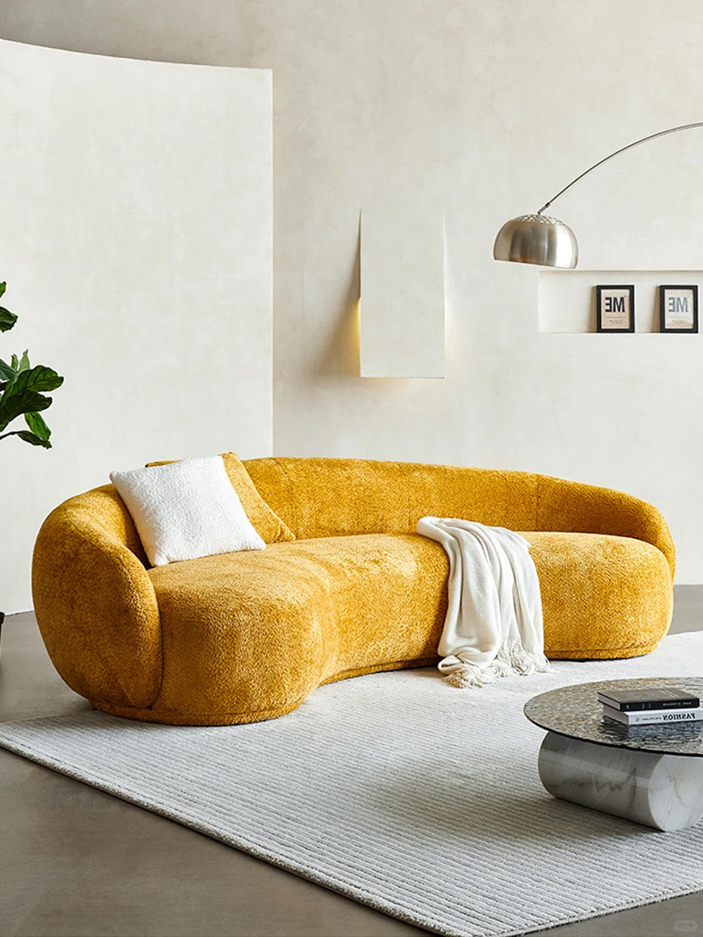 GS9108 Modern Curved Couch