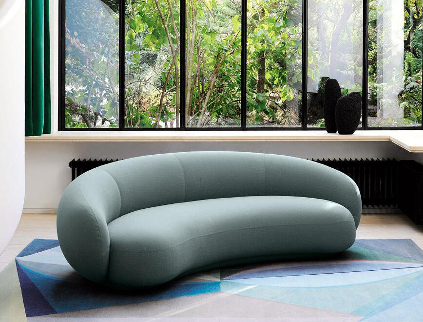 GS9108 Modern Curved Couch