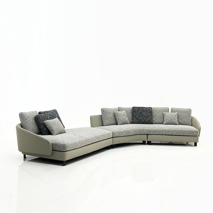 GS9129 Italian Design Curved Sectional Sofa
