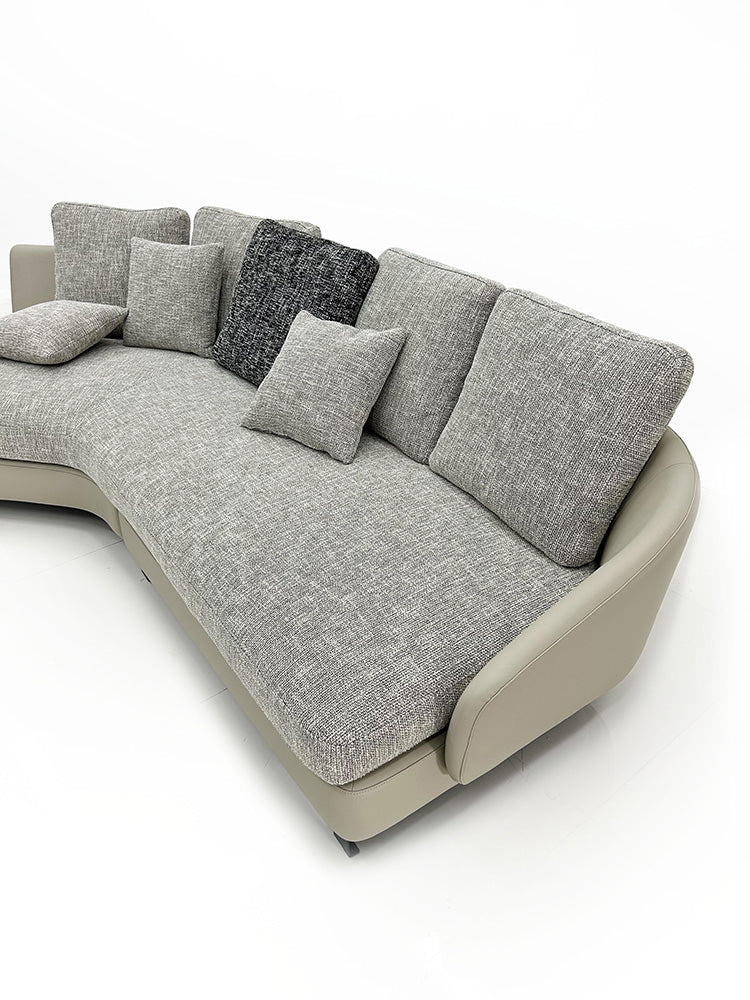 GS9129 Italian Design Curved Sectional Sofa