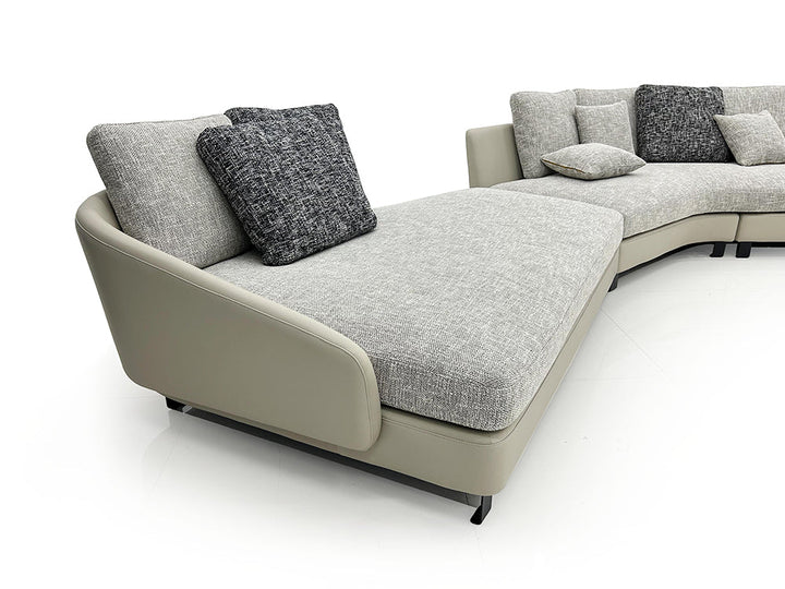 GS9129 Italian Design Curved Sectional Sofa