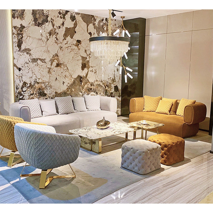 GS9158 Italian Luxury Modern Quilting Crafts Sofa