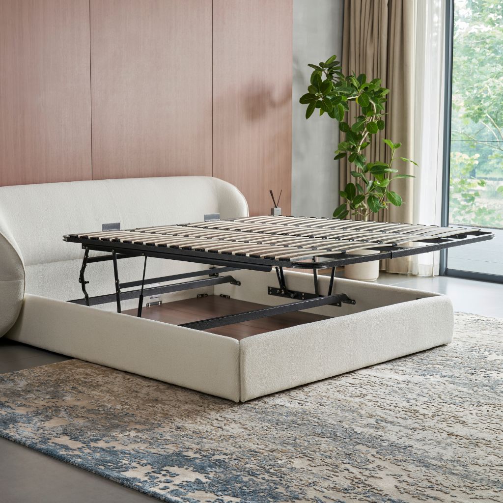 Pescara Bed styled in a contemporary bedroom interior