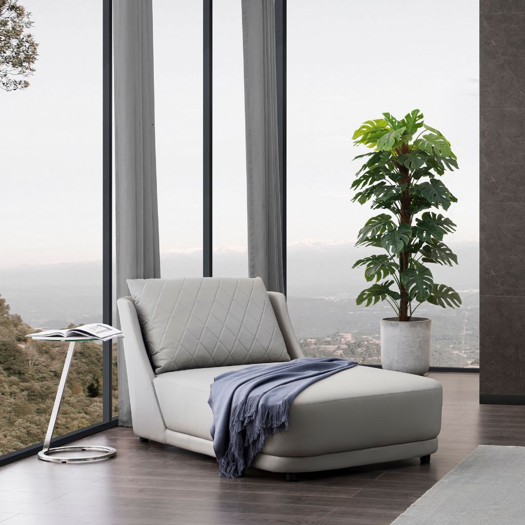 Verona Bed styled with the matching Verona Ottoman