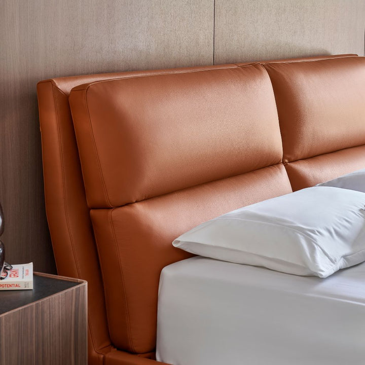 Winchester Bed side profile showing the airy raised frame