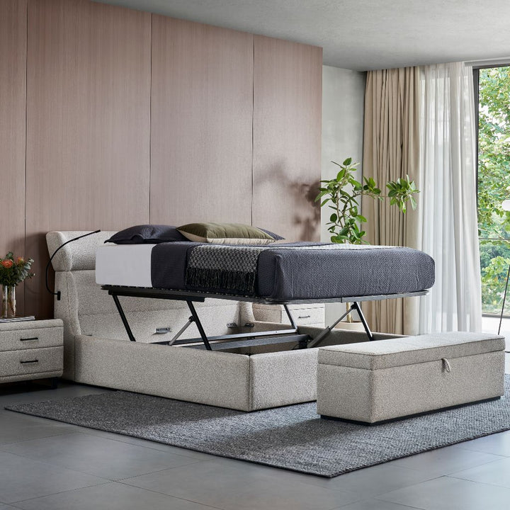Windsor Bed styled in a contemporary bedroom interior