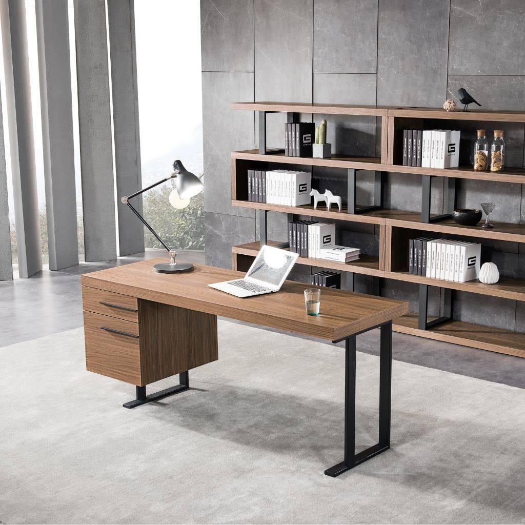 Atlanta Bookcase styled in a home office