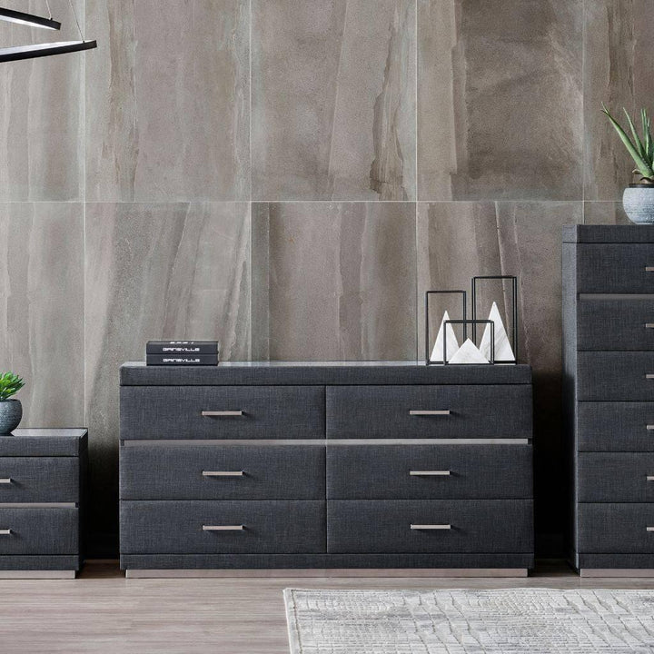 G6 Dresser styled in a modern bedroom