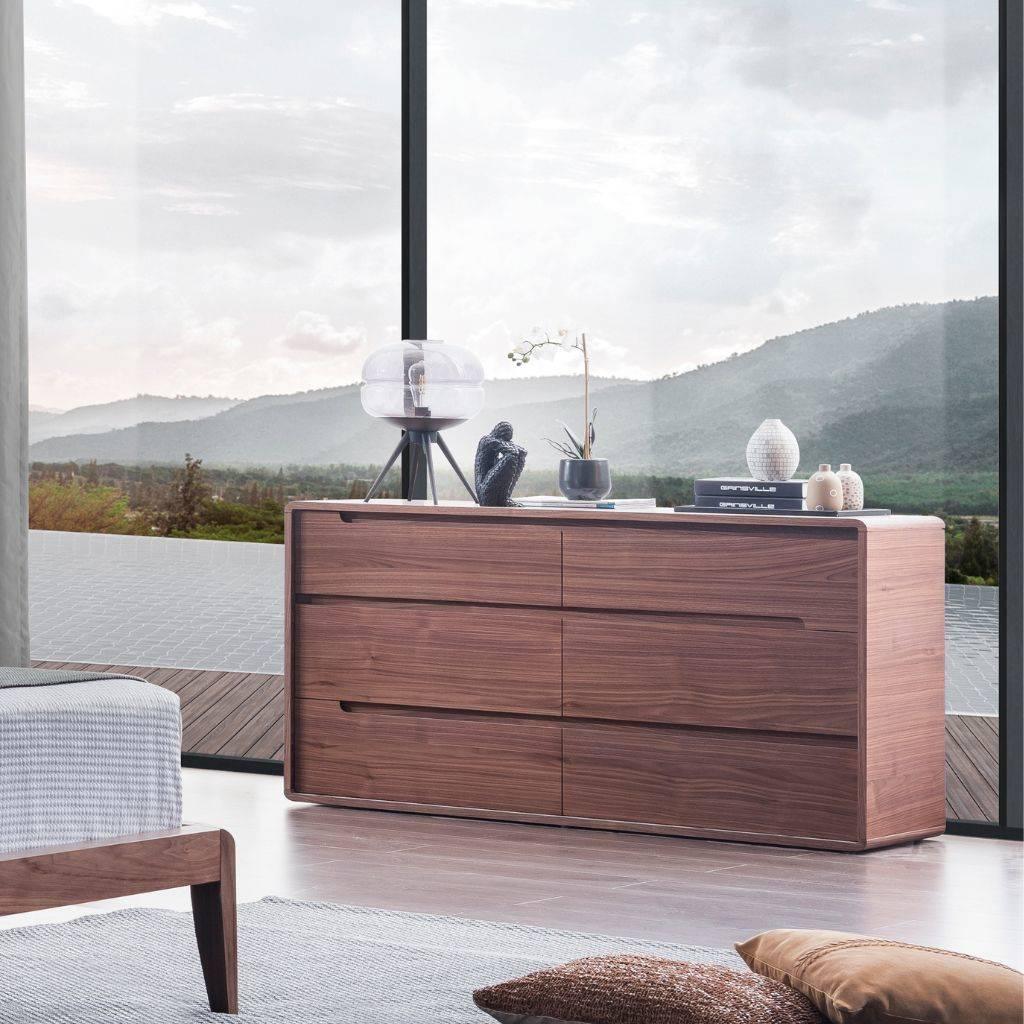Willow Dresser showing the drawer storage